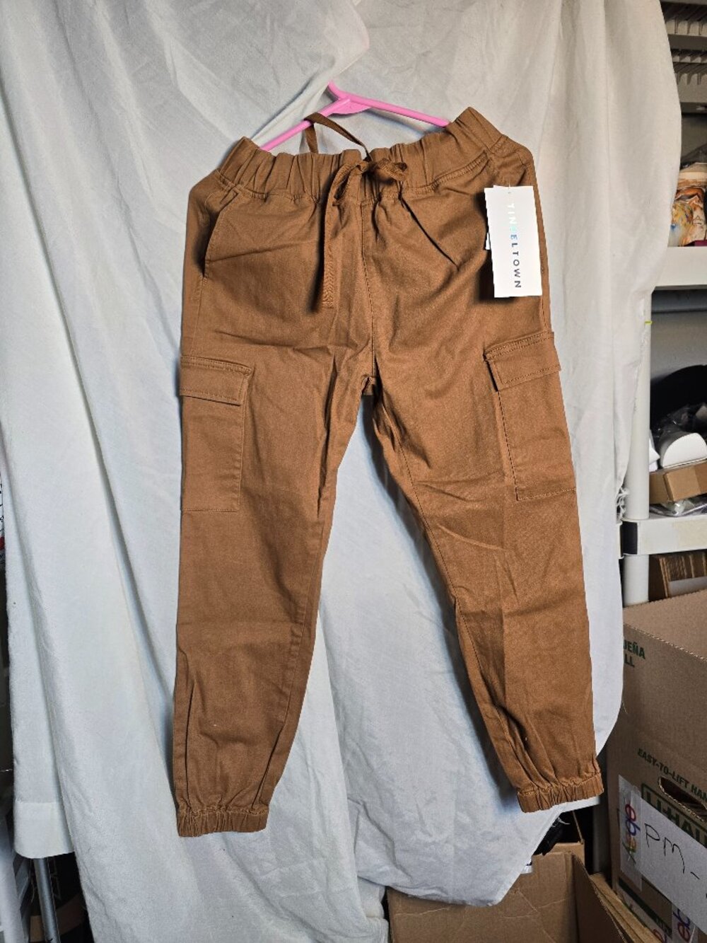 Women's Skinny Joggers,Size S,Brown,NWT,25" inseam